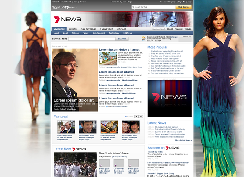 7 News - User experience design, Interaction design, Visual design